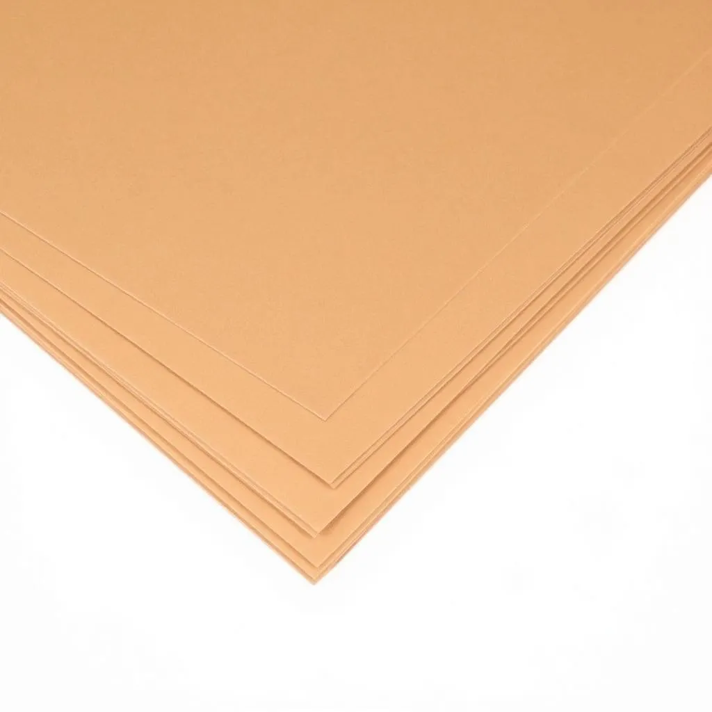 Folhas de papel kraft empilhadas